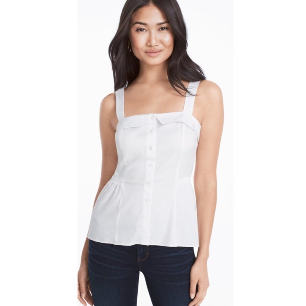 White House Black Market Poplin Cami -Size 6 - NWT